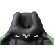 Кресло игровое Бюрократ VIKING 5 AERO черный/салатовый искусственная кожа с подголов. крестовина пластик