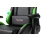 Кресло игровое Бюрократ VIKING 5 AERO черный/салатовый искусственная кожа с подголов. крестовина пластик