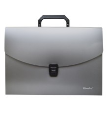 Портфель Silwerhof Perlen 322716-01 6 отдел. A4 пластик серебристый металлик