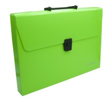 Портфель Silwerhof 322715-01 1 отдел. A4 пластик зеленый неон