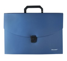 Портфель Silwerhof Perlen 322716-02 6 отдел. A4 пластик синий металлик