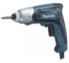 Дрель-шуруповерт ударная Makita TD0100 230Вт патрон:Шестигранник 6.35 мм (1/4)