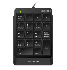 Числовой блок A4Tech Fstyler FK13P черный USB slim для ноутбука