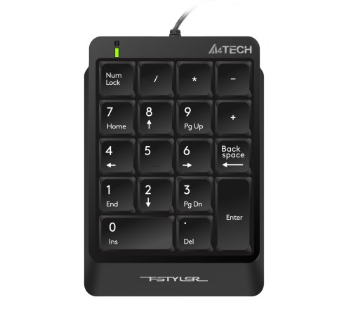 Числовой блок A4Tech Fstyler FK13P черный USB slim для ноутбука Числовой блок A4Tech Fstyler FK13P черный USB slim для ноутбука