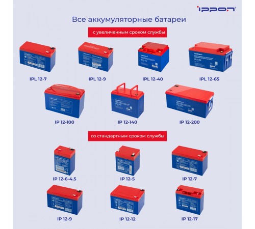 Ippon Батарея IP12-100 12V/100AH {1361425}