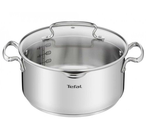 Кастрюля Tefal Duetto+ G7194655 4.7л. d=24см (с крышкой) стальной (2100113152)