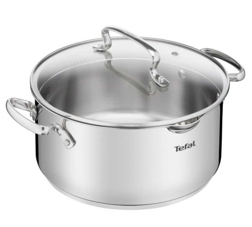 Кастрюля Tefal Duetto+ G7194655 4.7л. d=24см (с крышкой) стальной (2100113152)