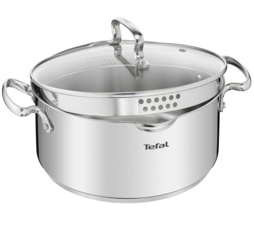 Кастрюля Tefal Duetto+ G7194655 4.7л. d=24см (с крышкой) стальной (2100113152)