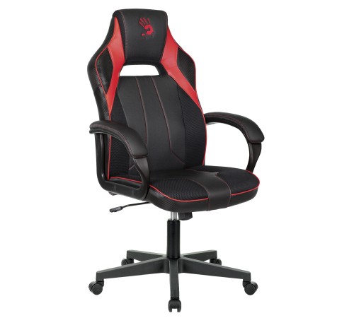 Кресло игровое A4Tech Bloody GC-300 черный/красный эко.кожа/ткань крестовина