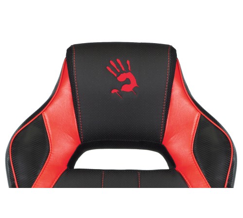 Кресло игровое A4Tech Bloody GC-300 черный/красный эко.кожа/ткань крестовина
