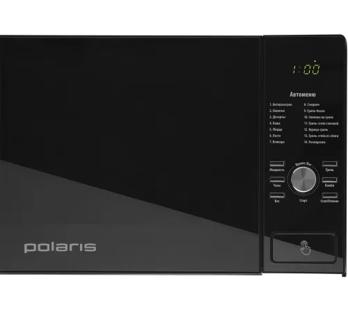 Микроволновая печь Polaris PMO 2303DG черный 23л 900Вт кнопки, поворотный механизм