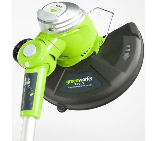 Триммер электрический Greenworks G40LT аккум. разбор.штан. реж.эл.:леска Триммер электрический Greenworks G40LT аккум. разбор.штан. реж.эл.:леска