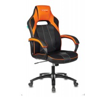Кресло игровое Бюрократ VIKING 2 AERO черный/оранжевый искусст.кожа/ткань крестовина пластик