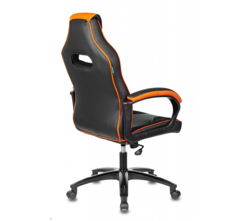 Кресло игровое Бюрократ VIKING 2 AERO черный/оранжевый искусст.кожа/ткань крестовина пластик