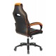 Кресло игровое Бюрократ VIKING 2 AERO черный/оранжевый искусст.кожа/ткань крестовина пластик