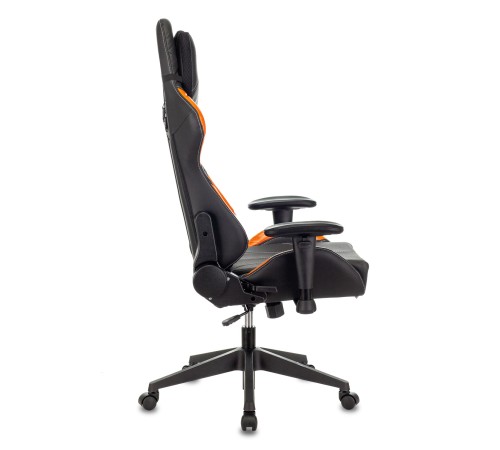 Кресло игровое Бюрократ VIKING 5 AERO черный/оранжевый искусственная кожа с подголов. крестовина пластик