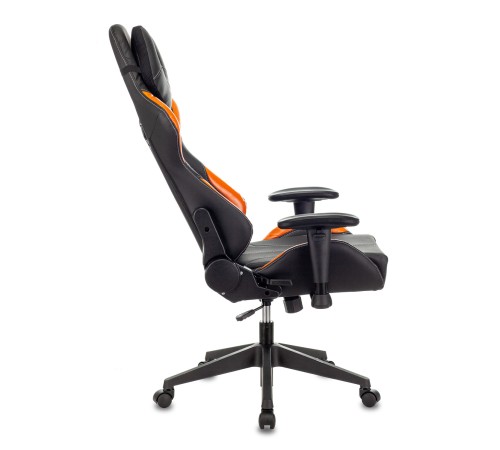 Кресло игровое Бюрократ VIKING 5 AERO черный/оранжевый искусственная кожа с подголов. крестовина пластик