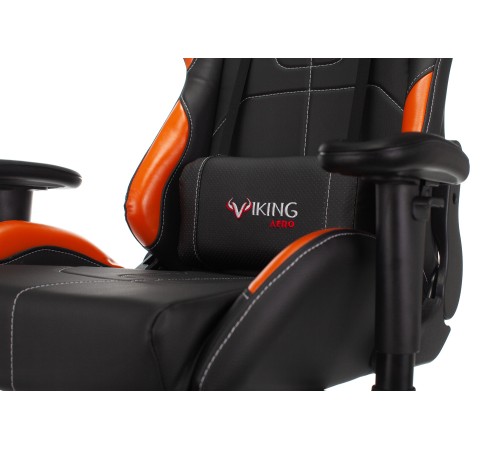 Кресло игровое Бюрократ VIKING 5 AERO черный/оранжевый искусственная кожа с подголов. крестовина пластик