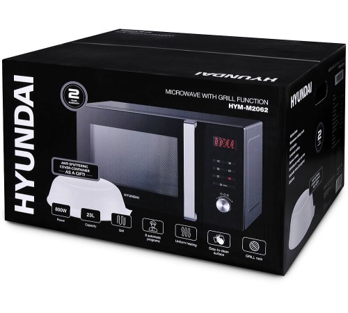 Микроволновая Печь Hyundai HYM-M2062 23л. 800Вт черный Микроволновая Печь Hyundai HYM-M2062 23л. 800Вт черный