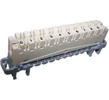 Плинт Lanmaster TWT-LSA10P-DIS-5E 10 пар LSA-PROFIL размык. ABS пластик