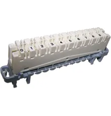 Плинт Lanmaster TWT-LSA10P-DIS-5E 10 пар LSA-PROFIL размык. ABS пластик