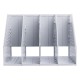 Лоток вертикальный Deli 78996LT-GREY 4отд. складной 332x256x243мм серый пластик