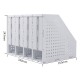 Лоток вертикальный Deli 78996LT-GREY 4отд. складной 332x256x243мм серый пластик