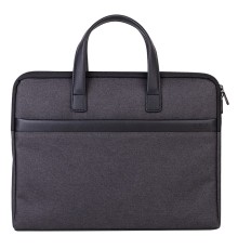 Папка-портфель Deli 63751GREY 1 отдел. терилен серый