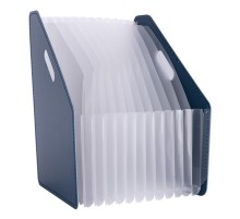 Лоток вертикальный Deli 63952DK-BLUE для бумаг A4 темно-синий полипропилен