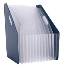 Лоток вертикальный Deli 63952DK-BLUE для бумаг A4 темно-синий полипропилен