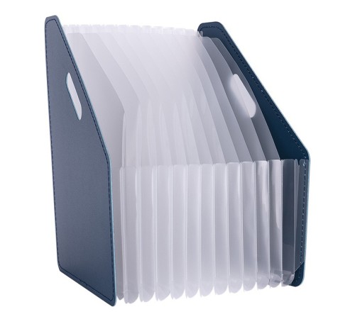 Лоток вертикальный Deli 63952DK-BLUE для бумаг A4 темно-синий полипропилен