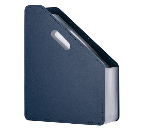 Лоток вертикальный Deli 63952DK-BLUE для бумаг A4 темно-синий полипропилен