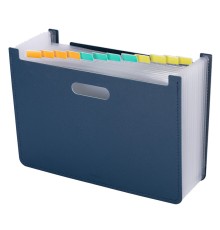 Лоток вертикальный Deli 63951DK-BLUE для бумаг A4 темно-синий полипропилен