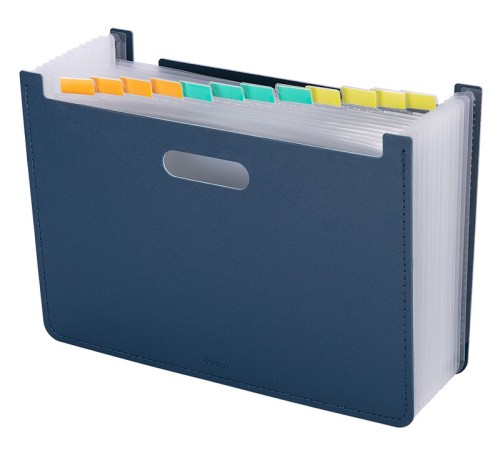 Лоток вертикальный Deli 63951DK-BLUE для бумаг A4 темно-синий полипропилен