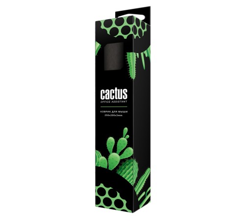 Коврик для мыши Cactus CS-MP-D02S Мини черный 250x200x3мм Коврик для мыши Cactus CS-MP-D02S Мини черный 250x200x3мм