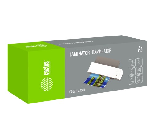 Ламинатор Cactus CS-LAB-A3600 A3 (80-125мкм) 60см/мин (2вал.) лам.фото