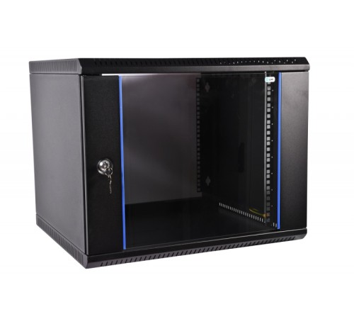 Шкаф коммутационный ЦМО ШРН-ЭКОНОМ (ШРН-Э-12.350-9005) настенный 12U 600x350мм пер.дв.стекл 85кг черный 300мм Шкаф коммутационный ЦМО ШРН-ЭКОНОМ (ШРН-Э-12.350-9005) настенный 12U 600x350мм пер.дв.стекл 85кг черный 300мм