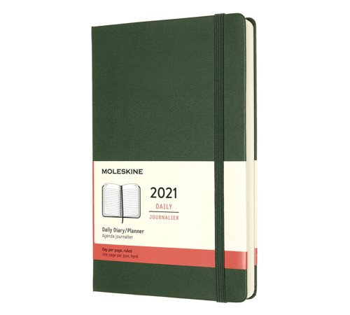 Ежедневник Moleskine CLASSIC Large 130х210мм 400стр. зеленый