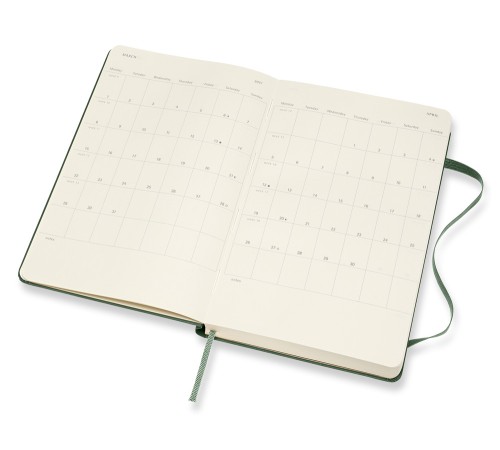 Ежедневник Moleskine CLASSIC Large 130х210мм 400стр. зеленый
