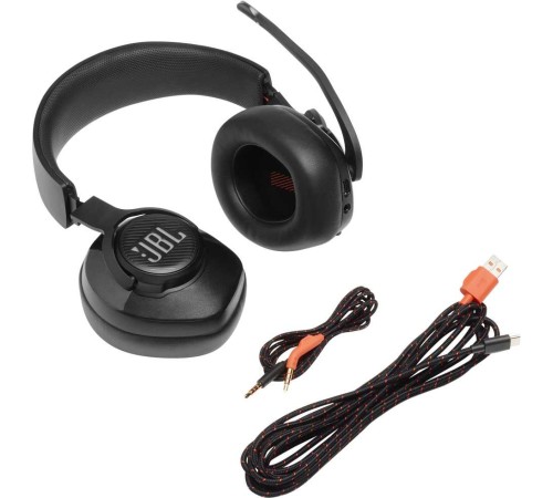 Наушники с микрофоном JBL Quantum 400 черный 1.2м мониторные оголовье (JBLQUANTUM400BLK) Наушники с микрофоном JBL Quantum 400 черный 1.2м мониторные оголовье (JBLQUANTUM400BLK)