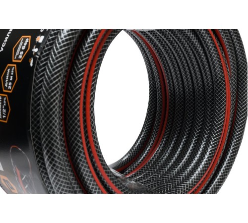 Шланг Вихрь 73/7/2/10 1/2" 25м поливочный армированный черный/красный