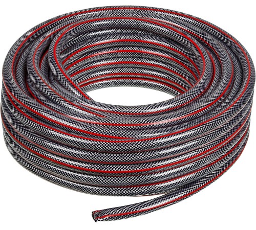 Шланг Вихрь 73/7/2/10 1/2" 25м поливочный армированный черный/красный