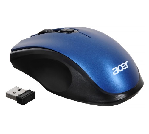 Мышь Acer OMR031 черный/синий оптическая (1600dpi) беспроводная USB (3but)