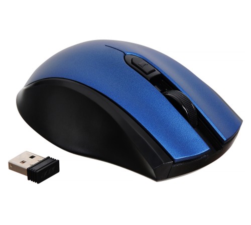Мышь Acer OMR031 черный/синий оптическая (1600dpi) беспроводная USB (3but)