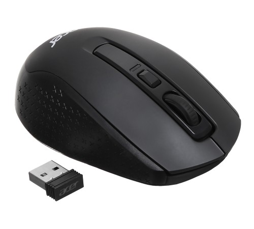 Мышь Acer OMR070 черный оптическая (1600dpi) беспроводная BT/Radio USB (6but)