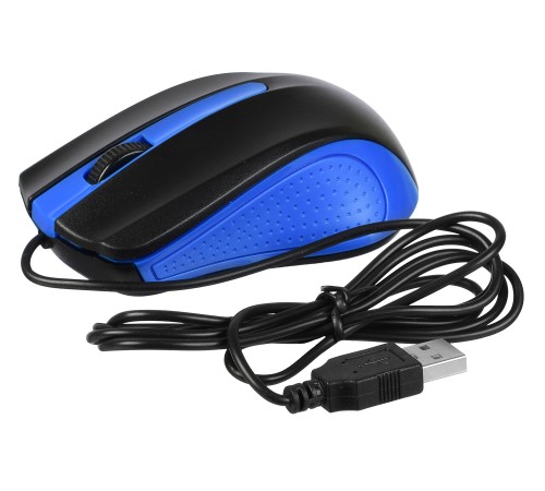 Мышь Acer OMW011 черный/синий оптическая (1200dpi) USB (3but)