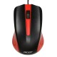 Мышь Acer OMW012 черный/красный оптическая (1200dpi) USB (3but)