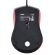Мышь Acer OMW012 черный/красный оптическая (1200dpi) USB (3but)