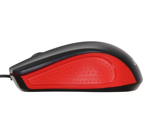 Мышь Acer OMW012 черный/красный оптическая (1200dpi) USB (3but)