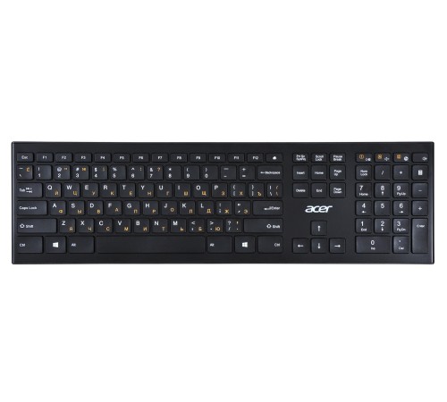 Клавиатура Acer OKR010 черный USB беспроводная slim Multimedia